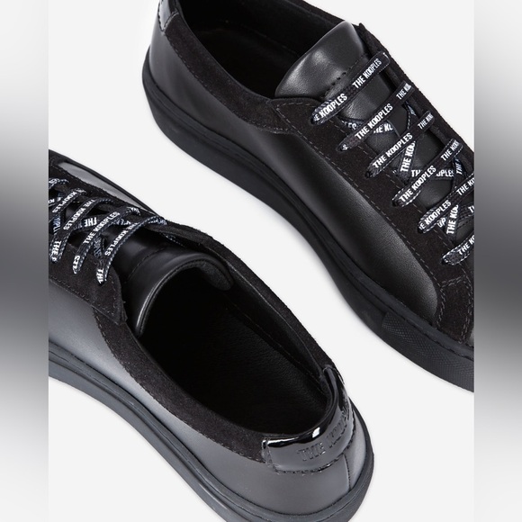 The Kooples Black Leather Unisex Sneakers. Size 37. NWT! - Picture 8 of 9